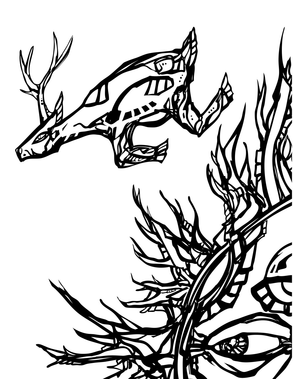 Deer Songs A Chicano Codex Coloring Book