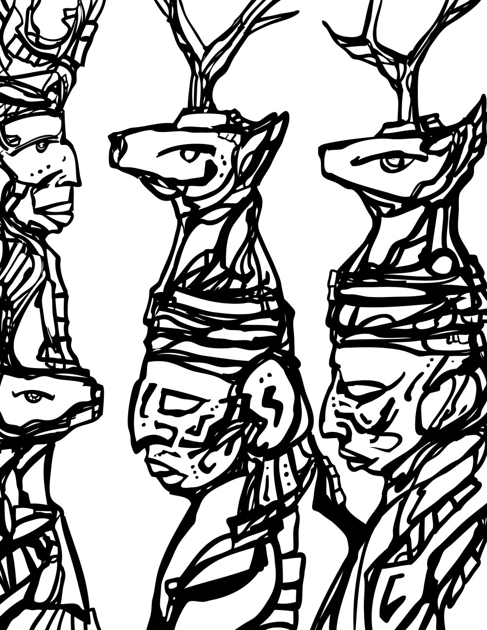 Deer Songs A Chicano Codex Coloring Book